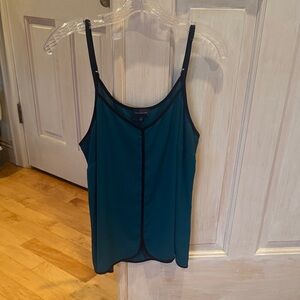 The Limited Dark Teal Camisole with Black Trim